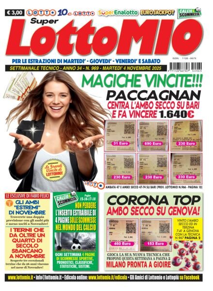Lottomio del Giovedi – 4 Novembre 2025 Cover