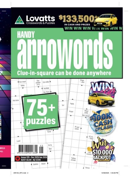 Lovatts Handy Arrowords – Issue 129 2025 Cover