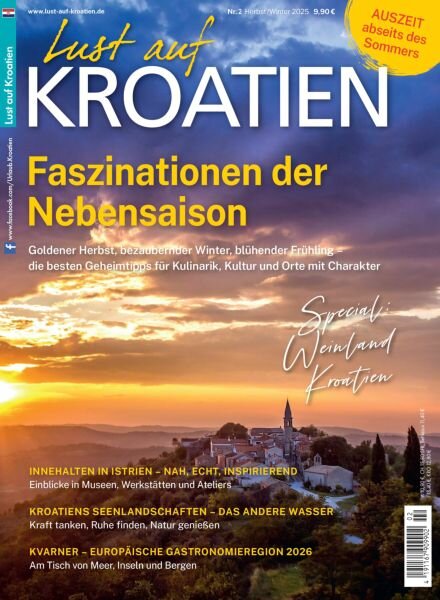 Lust auf Kroatien – Herbst-Winter 2025 Cover