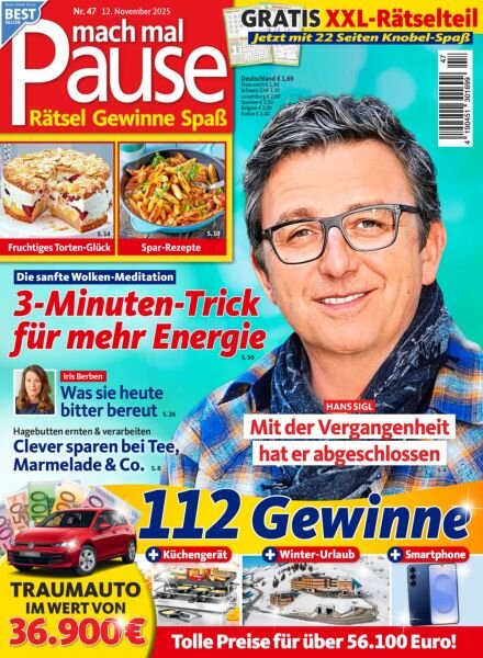 Mach mal Pause – 11 November 2025 Cover