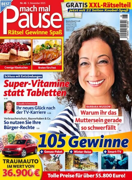 Mach mal Pause – 4 November 2025 Cover