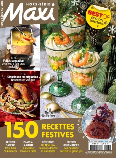 Maxi – Hors-Serie Cuisine N 66 – 17 Novembre 2025 Cover