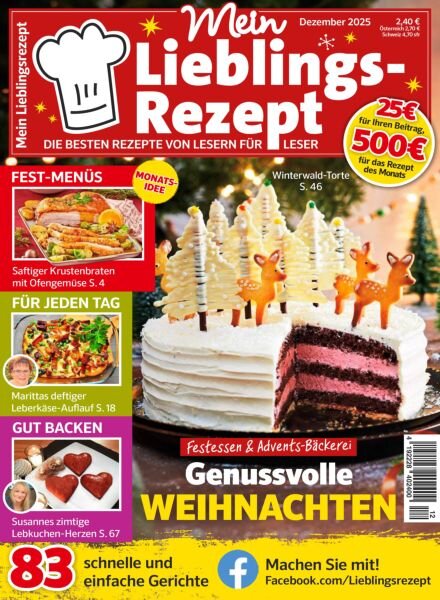 Mein Lieblingsrezept – Dezember 2025 Cover