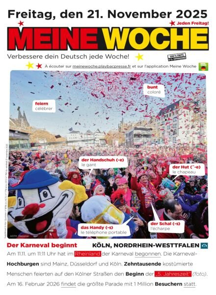 Meine Woche – 20 November 2025 Cover