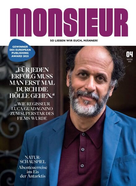 Monsieur – Winter 2025 Cover