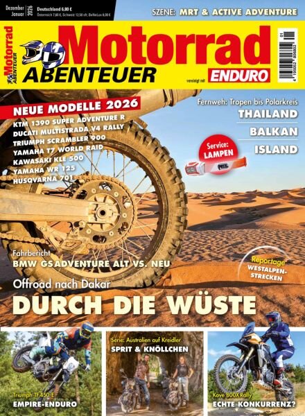 Motorrad Abenteuer – Dezember 2025 – Januar 2026 Cover