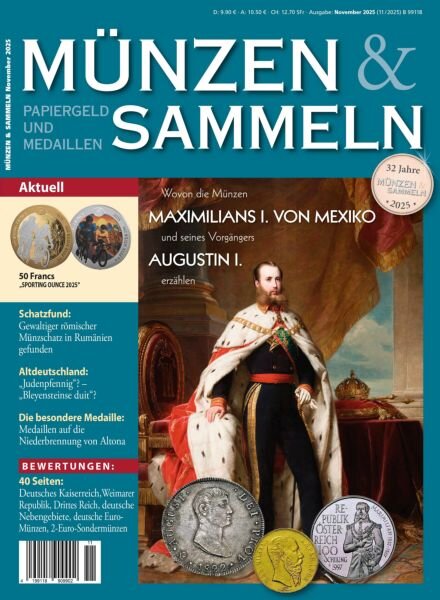 Munzen & Sammeln – November 2025 Cover