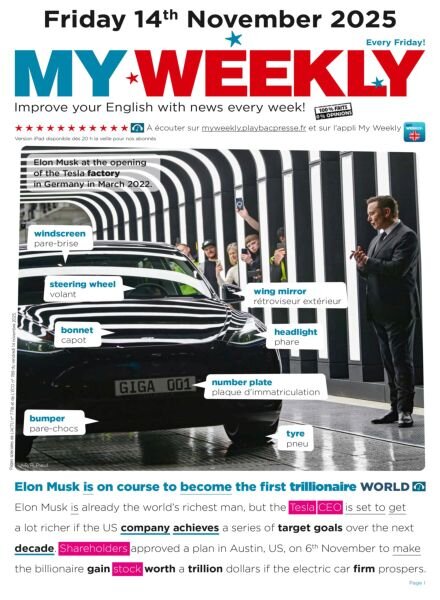 My Weekly fr – 14 Novembre 2025 Cover
