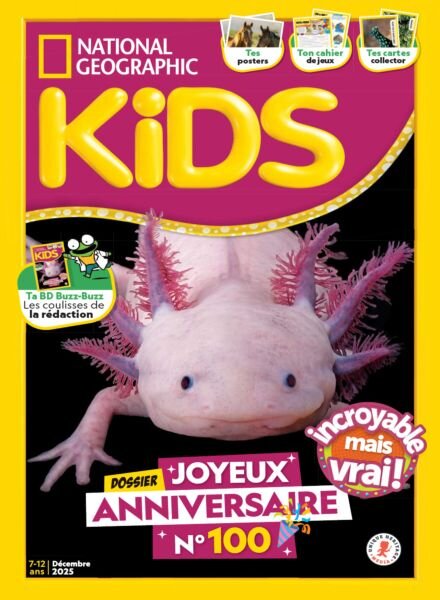 National Geographic Kids France – Decembre 2025 Cover