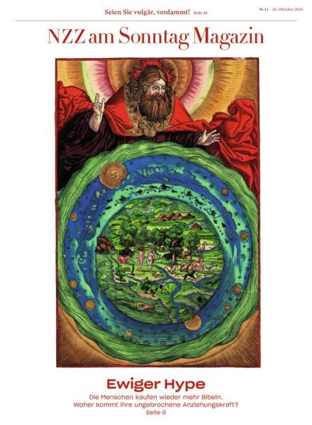 NZZ am Sonntag Magazin – 26 Oktober 2025 Cover