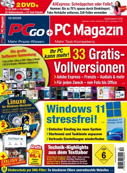PC Magazin PCgo – Dezember 2025 Cover
