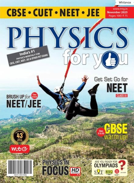 Physics For You – November 2025 Cover