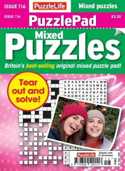 PuzzleLife PuzzlePad Puzzles – Issue 116 2025 Cover