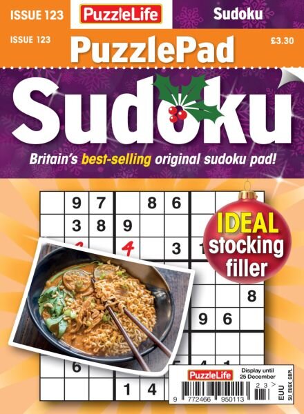 PuzzleLife PuzzlePad Sudoku – November 2025 2025 Cover
