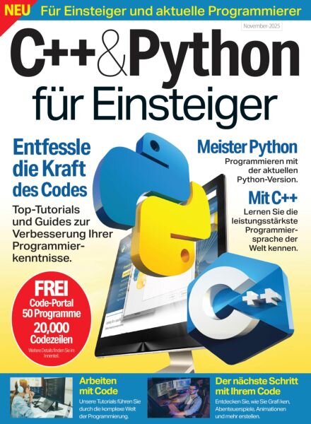 Python Der Guide fur Anfanger – November 2025 Cover