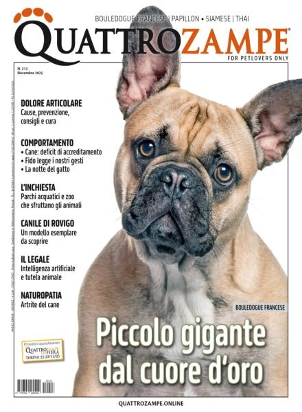 QuattroZampe – Novembre 2025 Cover