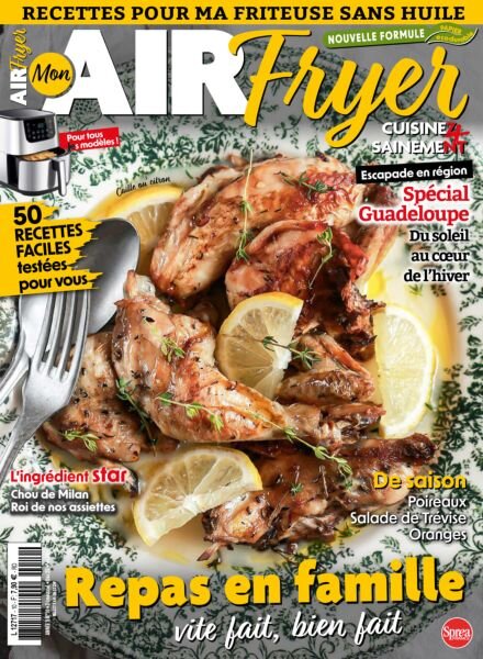 Recettes pour ma Friteuse sans huile – Decembre 2025 – Janvier-Fevrier 2026 Cover