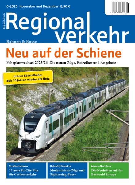 Regionalverkehr – November-Dezember 2025 Cover