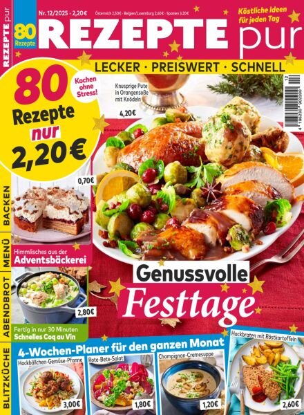 Rezepte pur – Dezember 2025 Cover