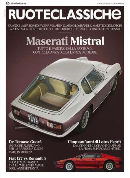 RuoteClassiche – Novembre 2025 Cover