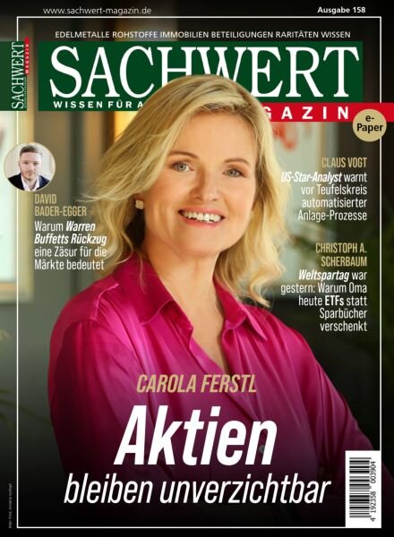 Sachwert Magazin – November 2025 Cover