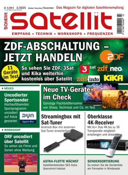 Satellit – Oktober-November-Dezember 2025 Cover