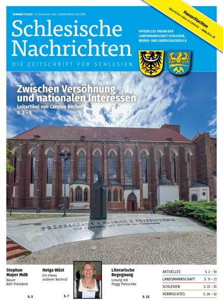 Schlesische Nachrichten – Nr 11 2025 Cover