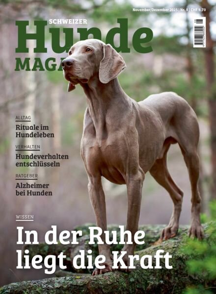 Schweizer Hunde Magazin – November-Dezember 2025 Cover