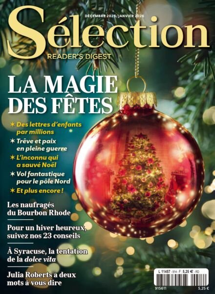 Selection Reader’s Digest France – Decembre 2025 – Janvier 2026 Cover