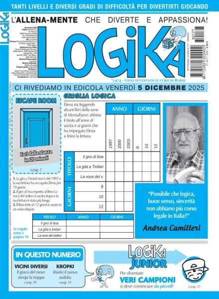Settimana Logika – Novembre 2025 Cover