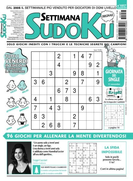 Settimana Sudoku – 14 Novembre 2025 Cover