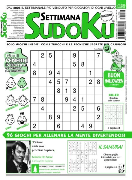 Settimana Sudoku – 7 Novembre 2025 Cover