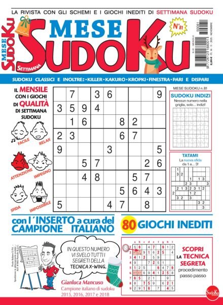 Settimana Sudoku Mese – Novembre 2025 Cover