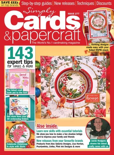 Simply Cards & Papercraft – Issue 277 2025 Cover