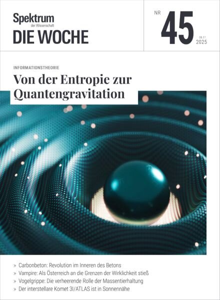 Spektrum Die Woche – 6 November 2025 Cover