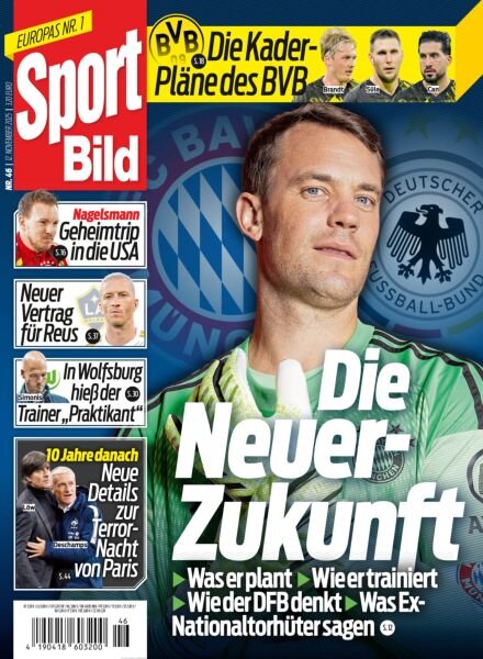 Sport Bild – 12 November 2025 Cover