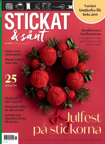 Stickat & Sant – November 2025 Cover