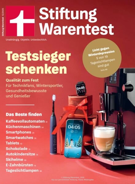 Stiftung Warentest – Dezember 2025 Cover