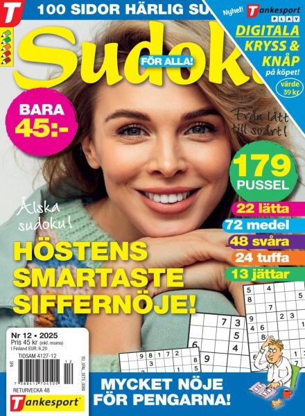 Sudoku for Alla – 5 November 2025 Cover