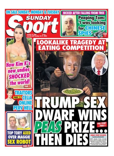 Sunday Sport – 19 October 2025 Cover