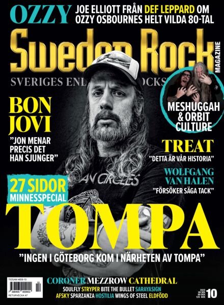 Sweden Rock Magazine – 29 Oktober 2025 Cover