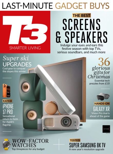 T3 UK – December 2025 Cover