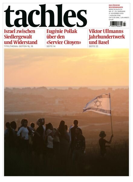 Tachles – 21 November 2025 Cover