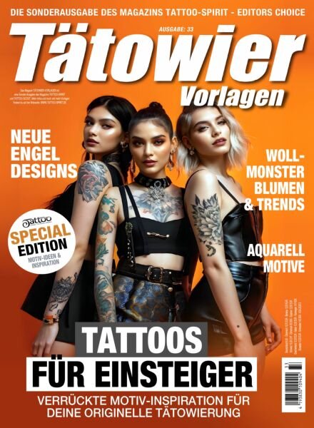 Tatowier-Vorlagen – Oktober 2025 Cover