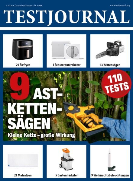 TestJournal – Dezember 2025 – Januar 2026 Cover