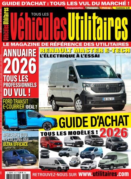 Tous Les Vehicules Utilitaires – N 108 2025 Cover