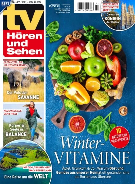 TV Horen und Sehen – 14 November 2025 Cover