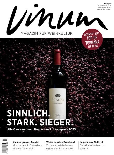 Vinum – November 2025 Cover