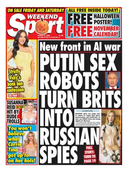 Weekend Sport – 31 October 2025 Cover