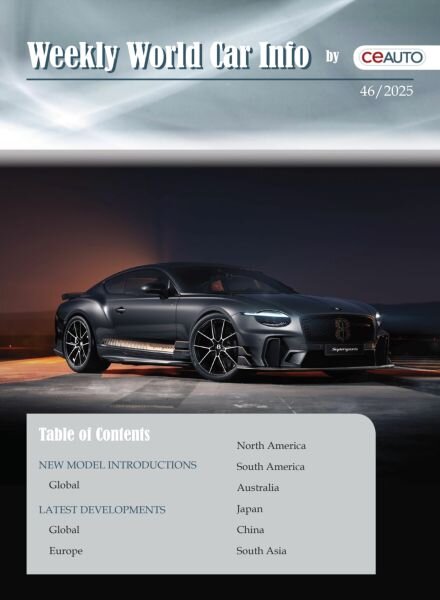 Weekly World Car Info – 15 November 2025 Cover